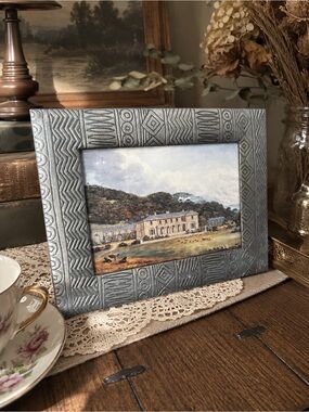 Vintage Metal Frame and Print